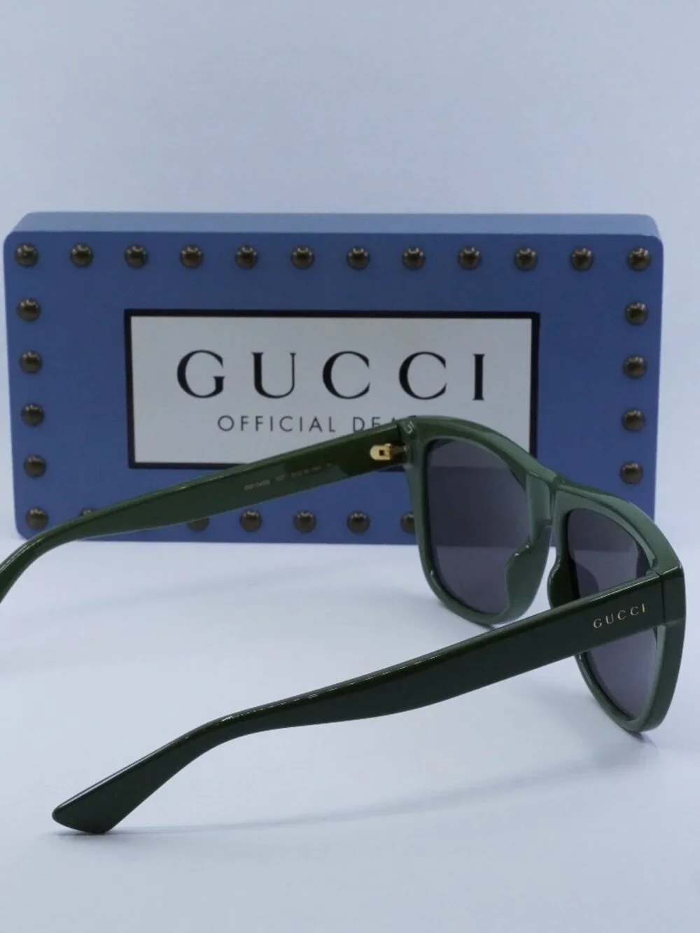 Gucci GG1345S 007 Square Sunglasses - Green / Grey